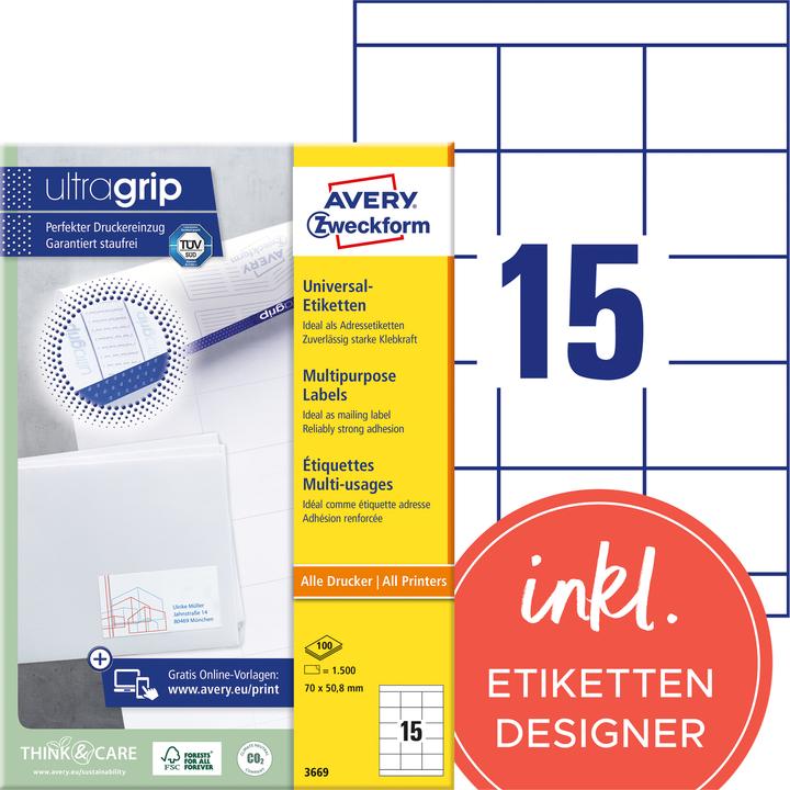 Avery Universal-Etiketten