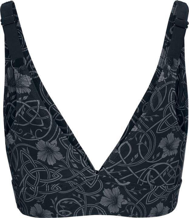 Immagine prodotto Black Premium Rooted in Reverence cropped Bikini-Top (S)