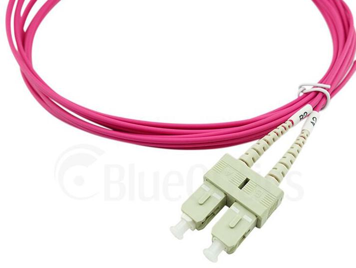 Actual product image BlueOptics Duplex fibre optic patch cable LC-SC multimode OM4 1 metre (1 m)