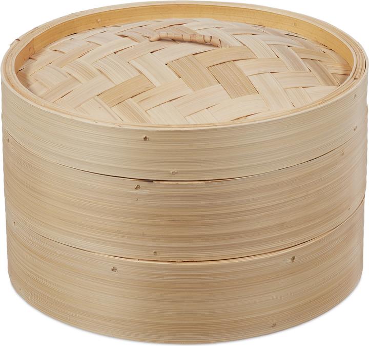 Immagine prodotto Relaxdays Vaporiera Cinese (26 cm, Materiale vegetale)