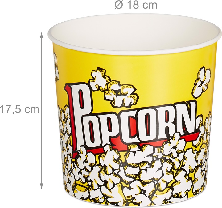 Image du produit Relaxdays Popcorn Bucket Set of 6 (6 x)