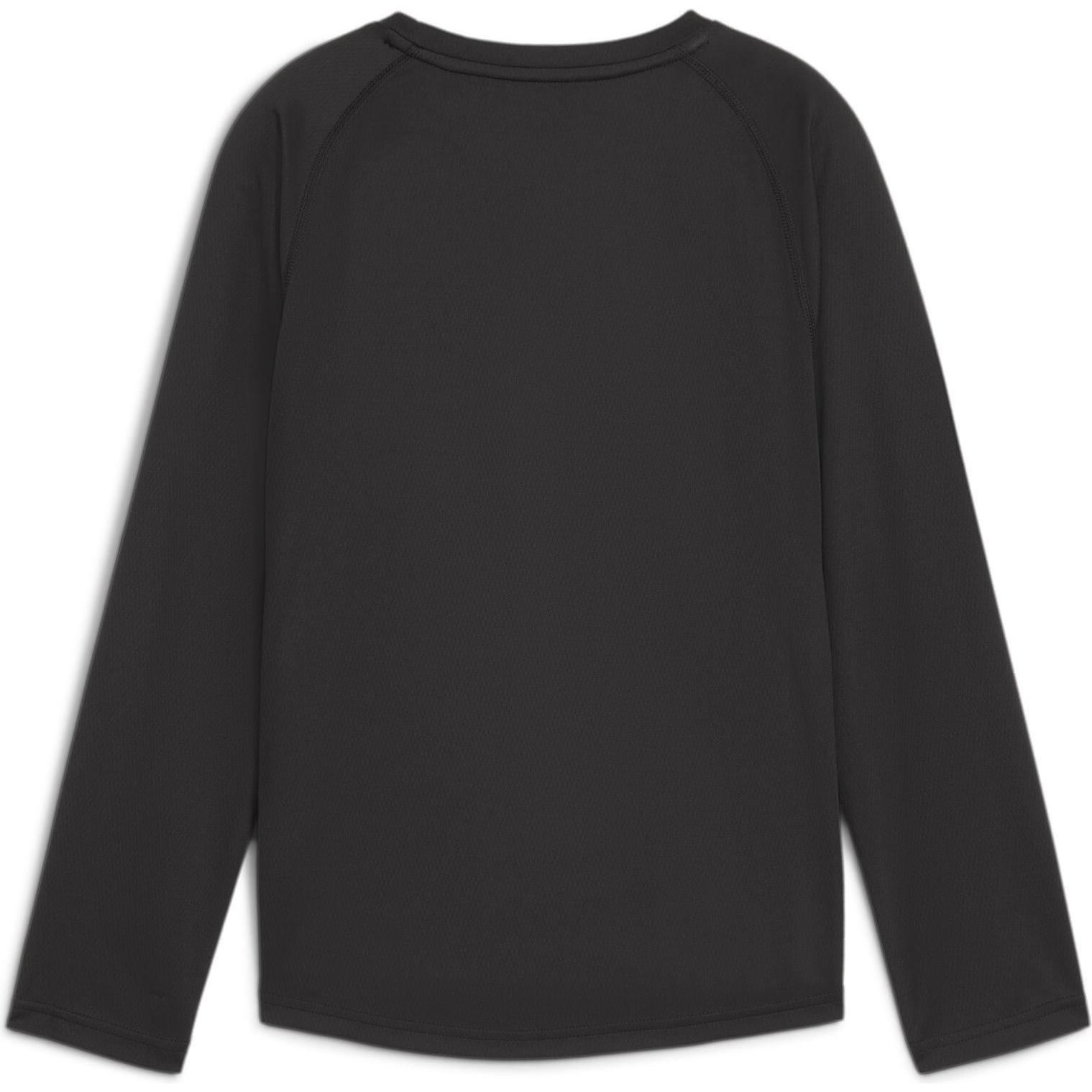 Thumbnail - Puma, Herren, Sportshirt, Y CROSS THE LINE LS 3.0 (152), Schwarz, 152