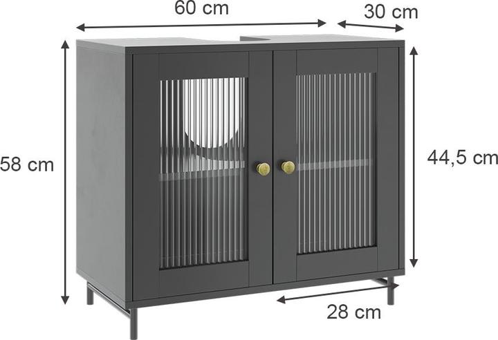 Actual product image Vicco Malte (60 x 30 x 58 cm)