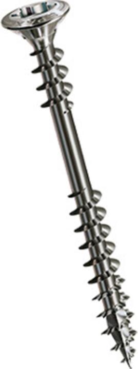 Produktbild Spax Fassadenschraube A2 Linsensenkkopf 8mm Fraesrippen T-Star Plus T20 Fixiergewinde 4cut (100 Schrauben pro Stück)