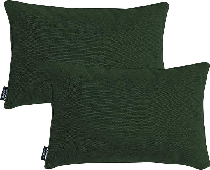 Madison 2er-Set Deko-Kissen wasserabwesend, bequemes Outdoorkissen, grün, 50 x 30 x 10 cm (50 x 30 cm)