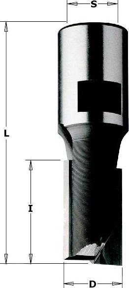 Produktbild CMT 170.140.11 14 mm Nutenfräser mit Innengewindeanschluss M12 rechts
