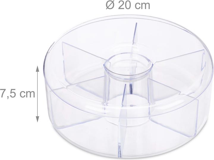 Image du produit Relaxdays Boîte à thé ronde, coffret