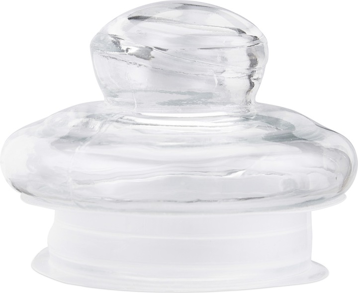 Image du produit Relaxdays Lot de 6 bocaux en verre, 1000 ml (1 l)