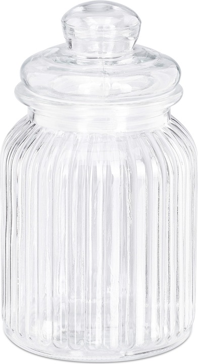 Image du produit Relaxdays Lot de 6 bocaux en verre, 1000 ml (1 l)
