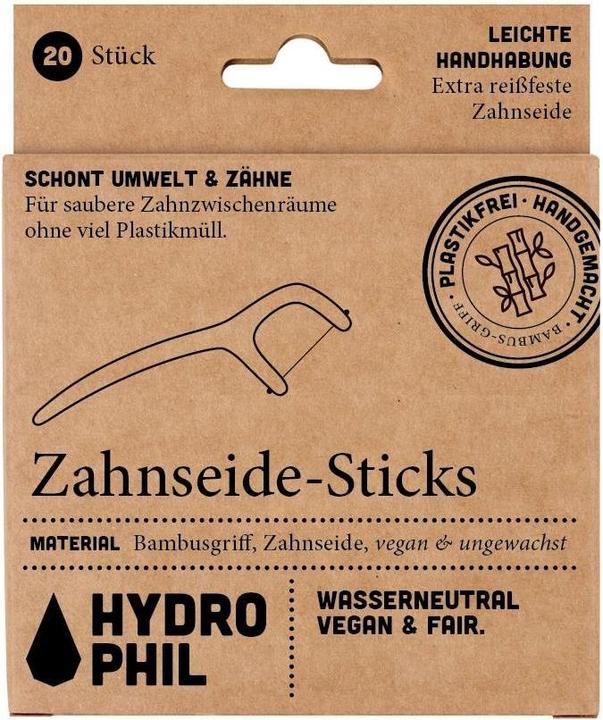 Actual product image Hydrophil Bambus Zahnseidesticks (0.80 m)