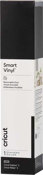 Cricut Vinylfolie Slim verwijderbaar 33 x 640 cm, 1 stuk, Zwart