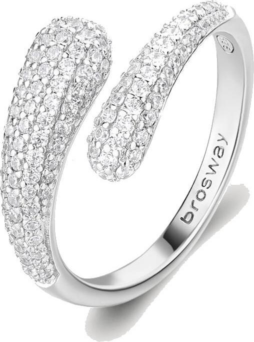 Brosway - Infinite White Fancy Open Silver Ring FIW128 - Circuit: 54 mm (54)