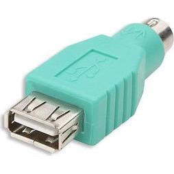 Manhattan USB - PS/2 Adapter (PS/2), Adattatore dati + video, Verde