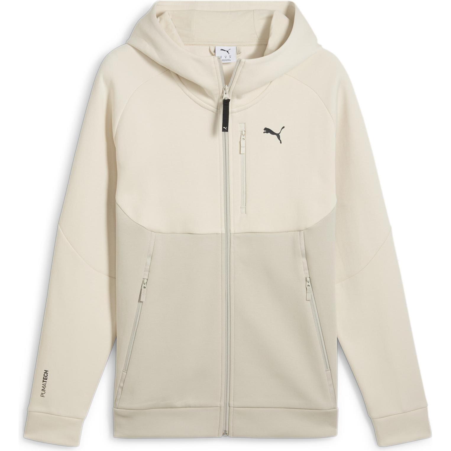 Puma, Herren, Laufjacke, PUMATECH Full-Zip Hoodie DK (L), Weiss, L