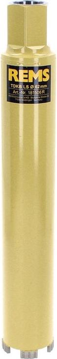 Image du produit Rems TDKB LS Couronnes de carottage à sec diamantées 62 x 320 mm UNC 1 1/4" ( 181506 R ) pour carott (62 millimètres)