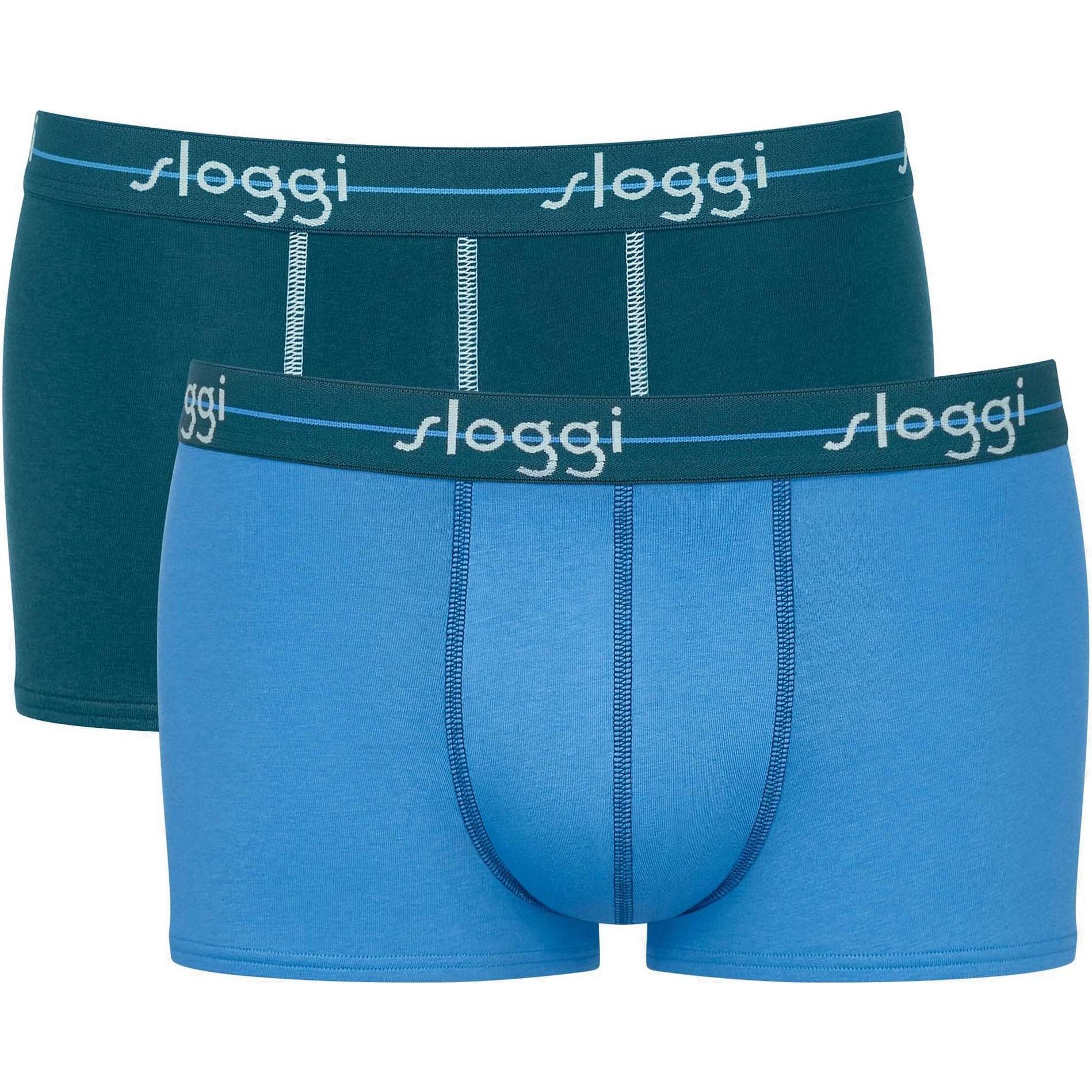 Sloggi, Herren, Unterhosen, Start Hipster, Blau, (XXL, 2er Pack)