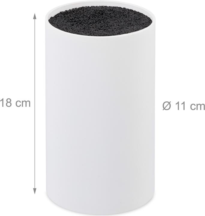 Actual product image Relaxdays Knife Block with Bristles, Holder for up to 8