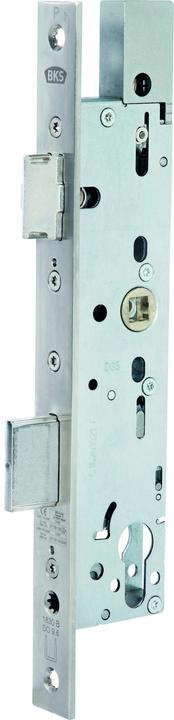 Actual product image BKS Escape door lock 1830 with top locking, flat face plate, backset 35, universal (Profile cylinder)