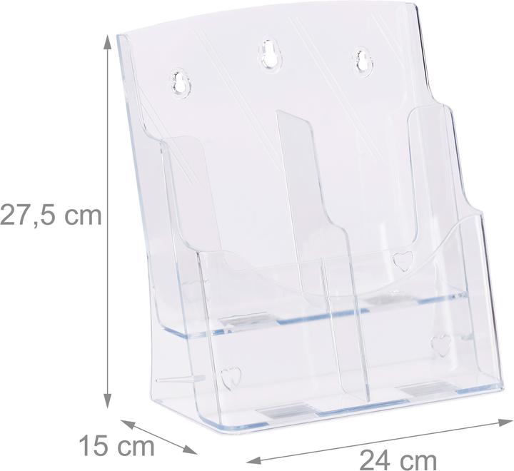 Produktbild Relaxdays Prospekthalter A4 (A4)