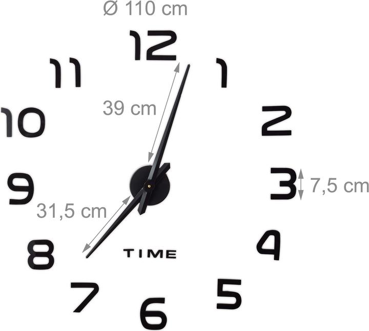 Produktbild Relaxdays Wanduhr (10 cm)