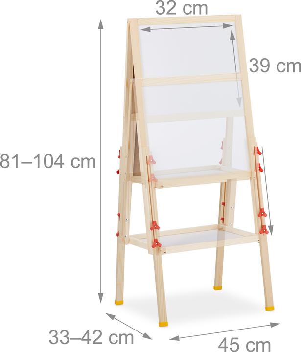 Image du produit Relaxdays Tableau droit pour enfants réglable