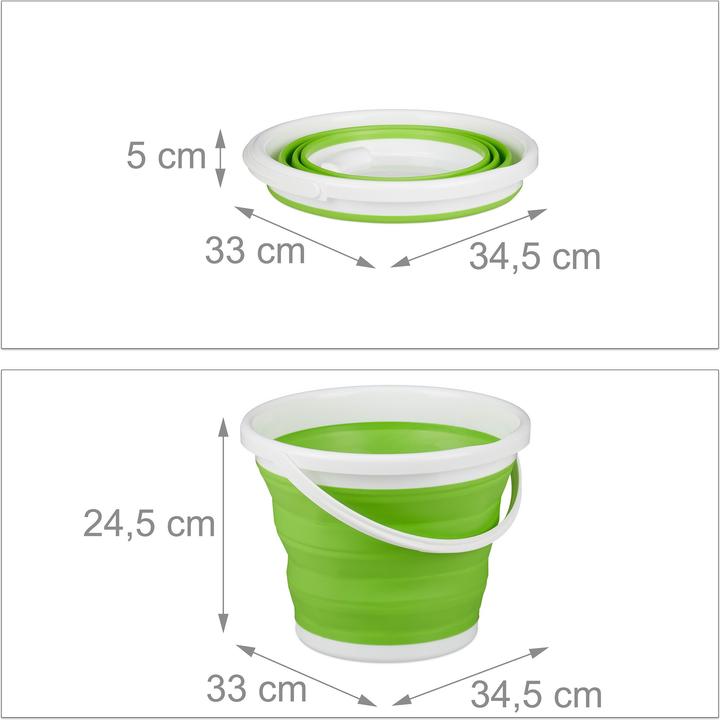 Actual product image Relaxdays Folding Bucket, 10L Mopping Bin (1 pcs.)