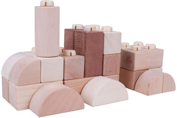 Actual product image Bigjigs Houten Klikblokken 100st