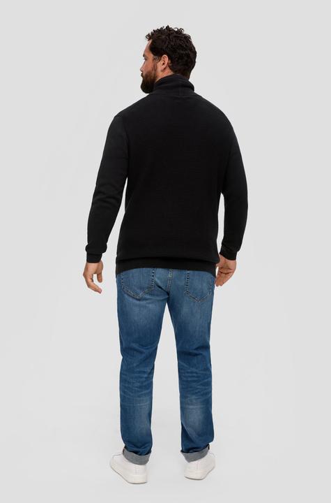 Produktbild s.Oliver Strickpullover Strickpullover mit Jersey-Ärmeln (3XL)