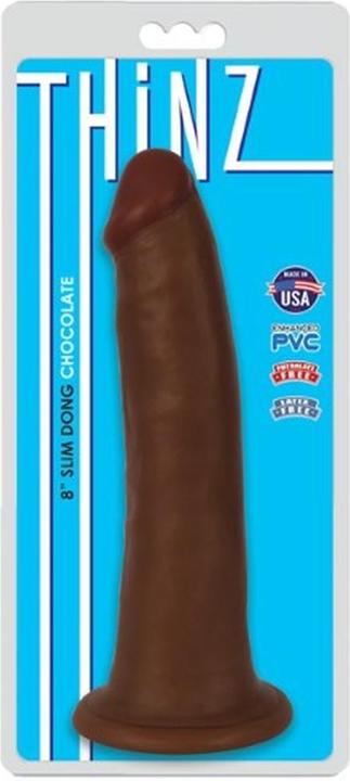 Actual product image Pipedream Fine thin chocolate dildo 20'30 cm