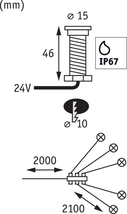 Actual product image Paulmann Plug & Shine MicroPen II (IP65)