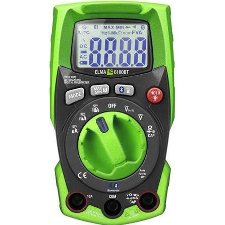 Elma Instruments, Multimeter, Elma 6100BT IP65 Echt-Effektivwert-Multimeter mit Bluetooth Free APP und integriert