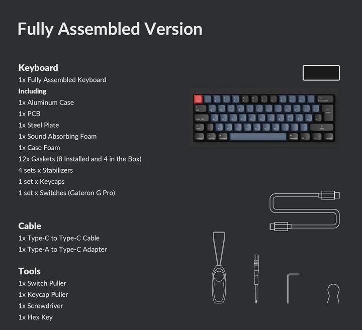 Actual product image Keychron Q4 (CH, Cable)