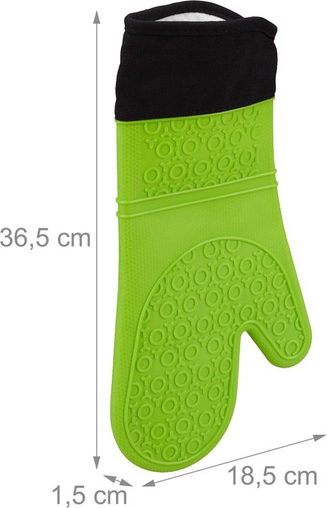 Image du produit Relaxdays Gants de four en silicone (Silicone, Coton)