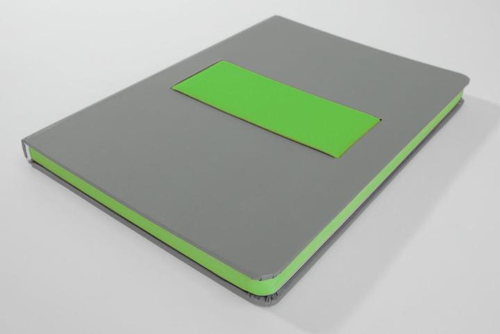 Produktbild Sigel Notizbuch A5 Linescape hellgrau/lime (A5, Liniert, Harter Einband)
