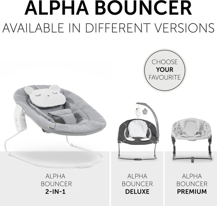 Produktbild Hauck Alpha Bouncer 2in1 Pastel Bear Light Grey