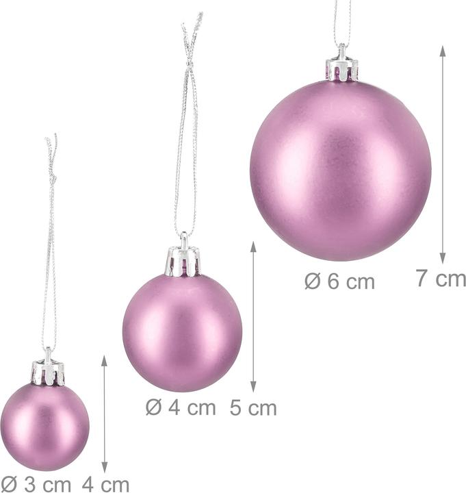 Actual product image Relaxdays Christmas Bauble Set of 100 (100 -part)