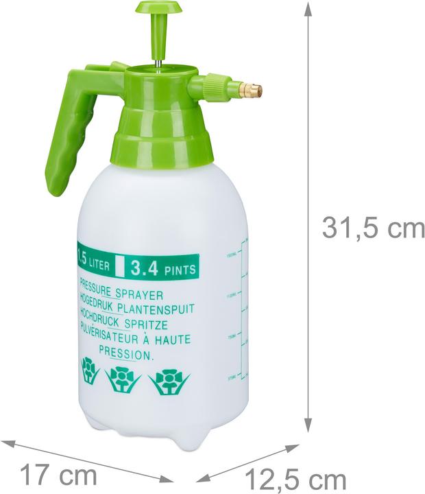 Actual product image Relaxdays Pump Pressure Sprayer (1.50 l)