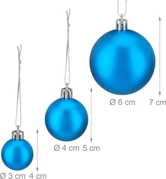 Actual product image Relaxdays Christmas Bauble Set of 100 (100 -part)