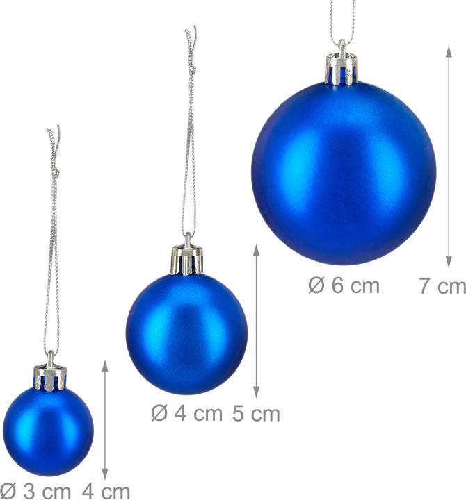 Actual product image Relaxdays Christmas Bauble Set of 100 (100 -part)