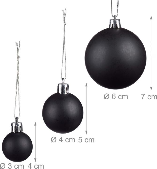 Actual product image Relaxdays Christmas Bauble Set of 100 (100 -part)