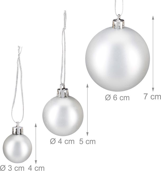 Actual product image Relaxdays Christmas baubles (100 -part)