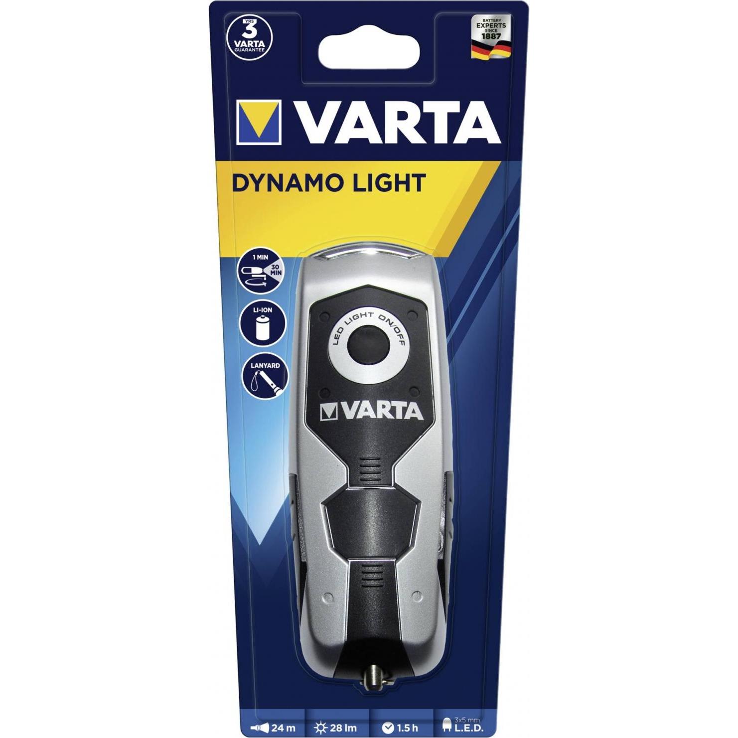 Varta, Taschenlampe, Dynamo Light LED (14.20 cm, 28 lm)