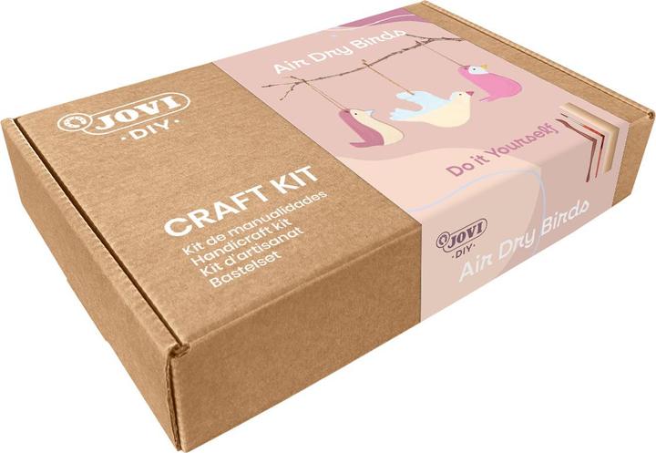 Image du produit Jovi Pâte à modeler DIY Air Dry oiseaux multicolore