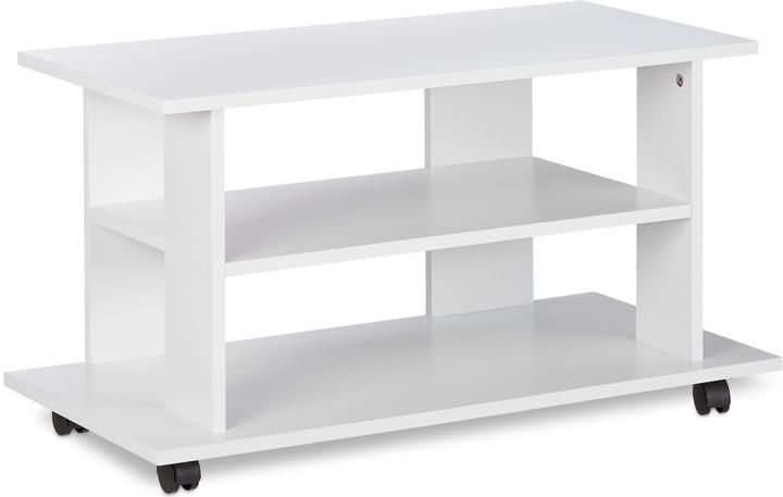 Immagine prodotto Relaxdays Mobiletto per la Televisione con Ruote (80 x 40 x 45 cm)