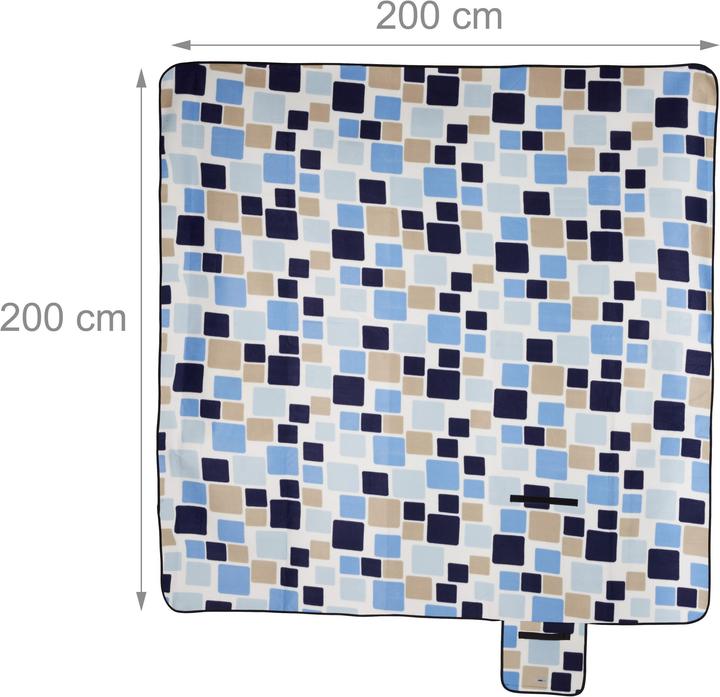Immagine prodotto Relaxdays Coperta da picnic a quadrati
