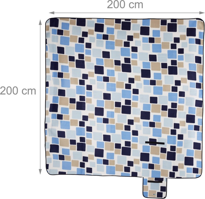 Actual product image Relaxdays Patterened Picnic Blanket