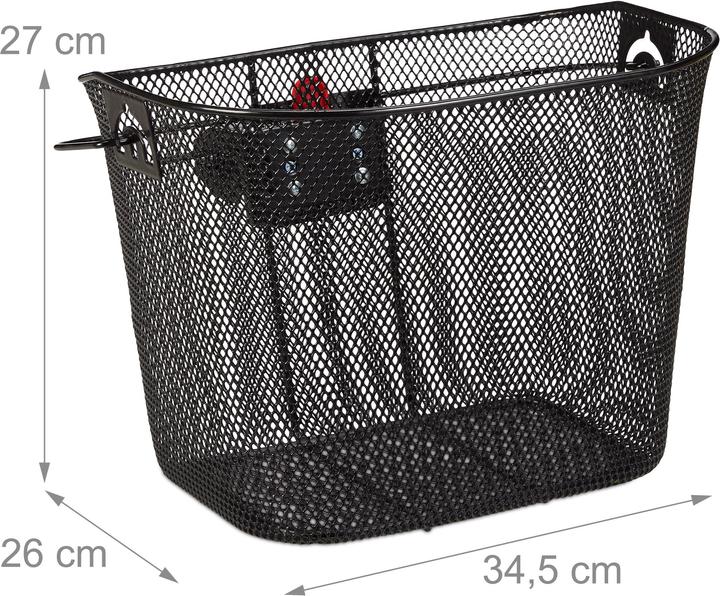 Produktbild Relaxdays Fahrradkorb vorne (25 l)