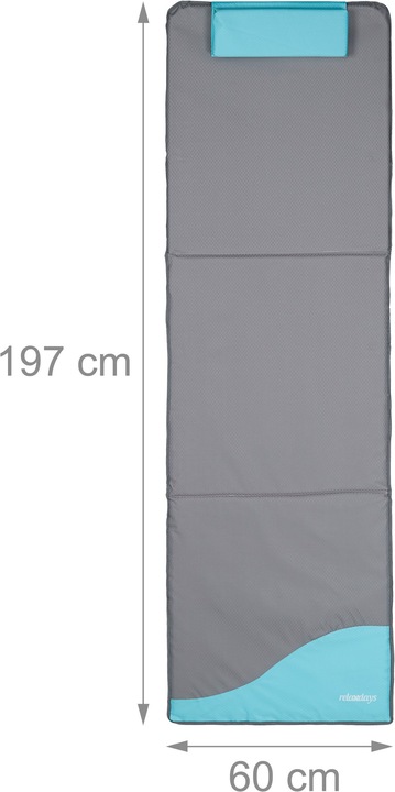 Actual product image Relaxdays Beach Mat with Parasol (170 cm)