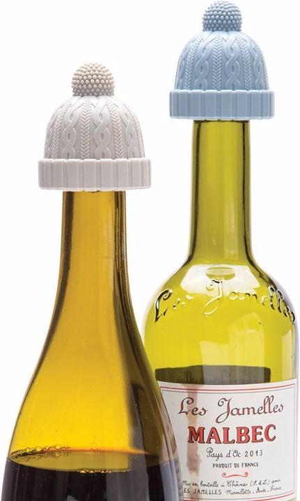 Actual product image Monkey Business Beanie bottle cap, blue (Wine stopper)