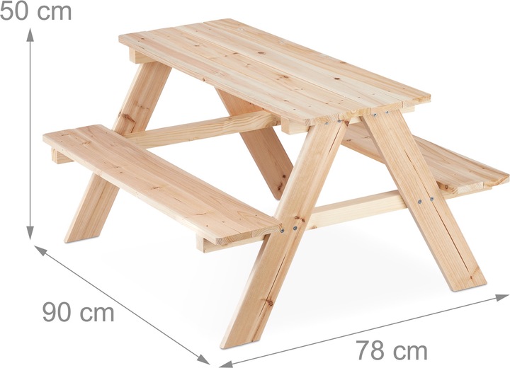 Immagine prodotto Relaxdays Panca picnic bambini da giardino